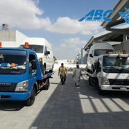 Vans on a recovery ready for shipping - 2015